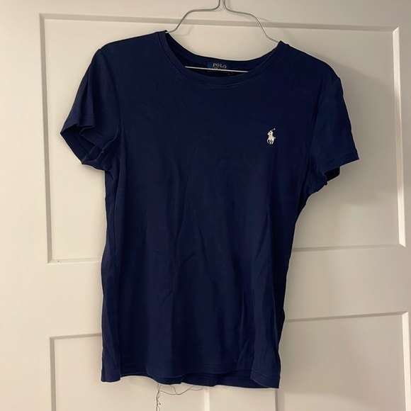 used womens medium polo tshirt navy blue - Picture 1 of 2